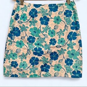 Lilly Pulitzer Floral Skirt Skort Lined Spring Summer SZ 6 Excellent Condition
